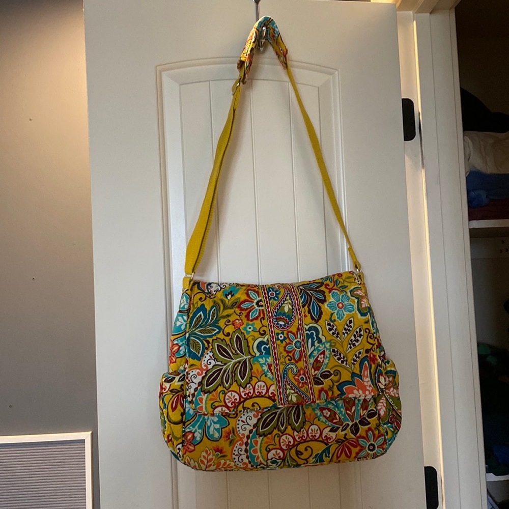 Vera Bradley Yellow Messenger Crossbody